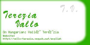 terezia vallo business card